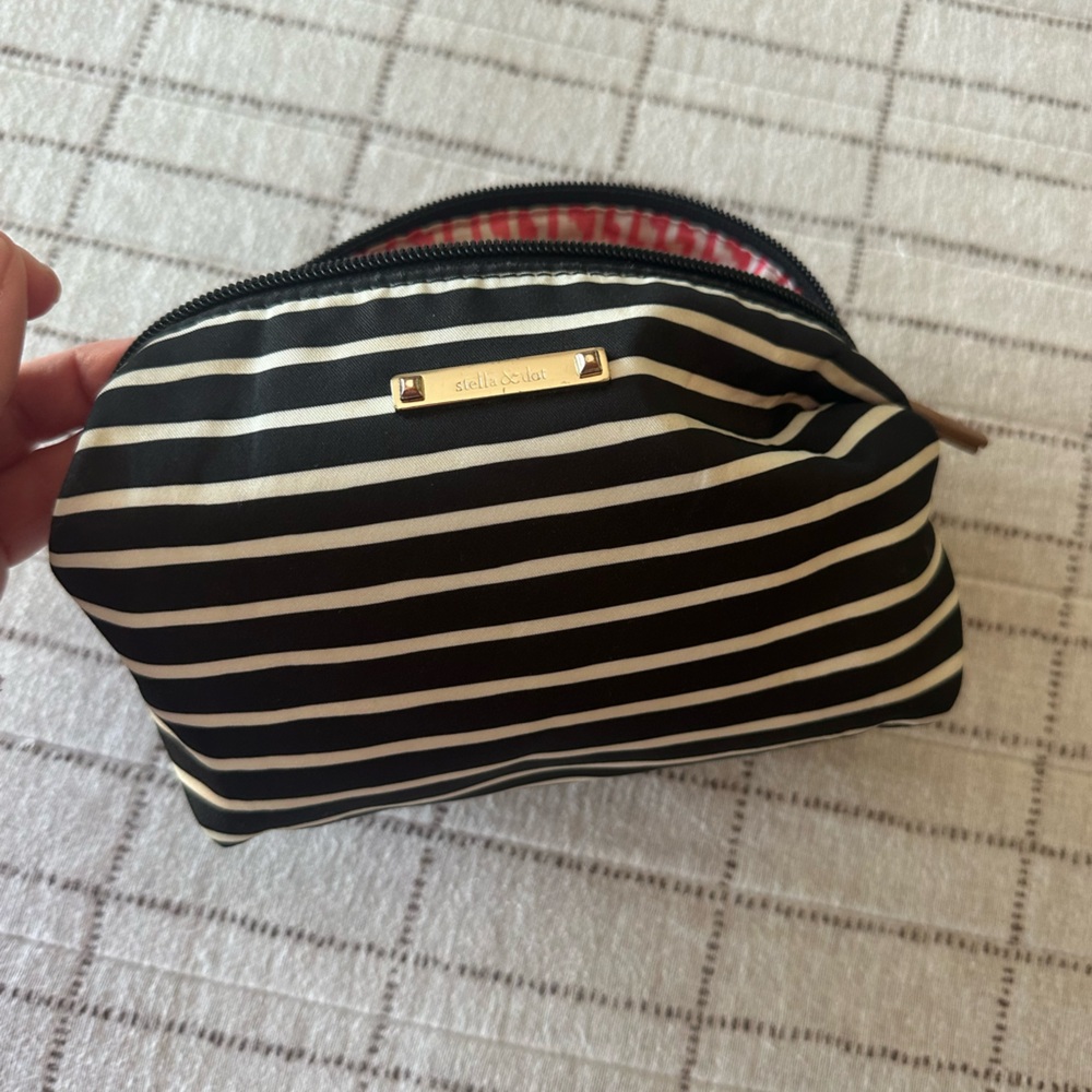 Stella and Dot Black and Cream Stripe